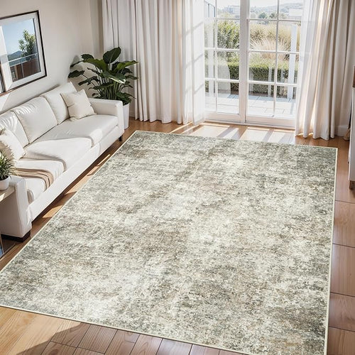 6x9 Area Rugs for Living Room Rug Washable: Abstract Rug for Dining Room by Aelenmu