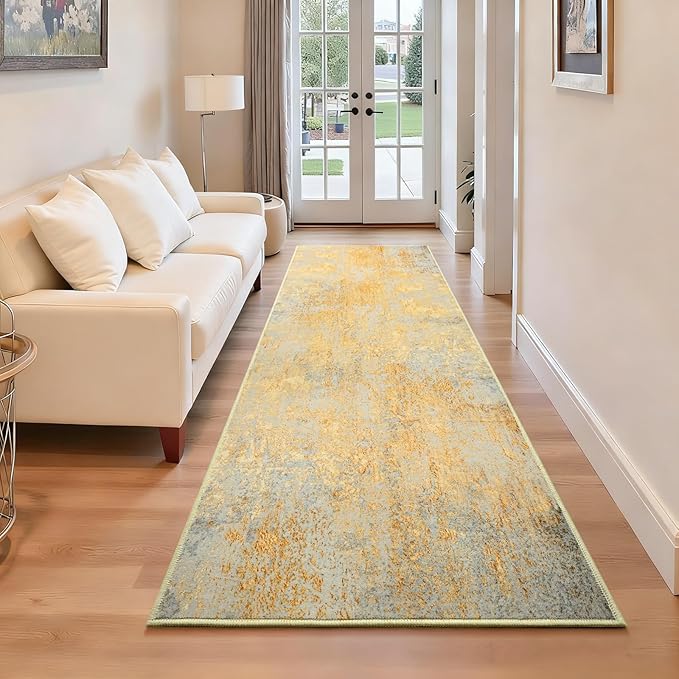 Runner Rug for Kitchen Hallways Runner Rug Non Slip 2'6''x8' Washable Long by OmpaaHomeDecor