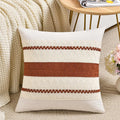 Fancy Homi Set of 1 Rust Boho Decorative Throw Pillow Covers 16x16 Inch by Fancy+Homi