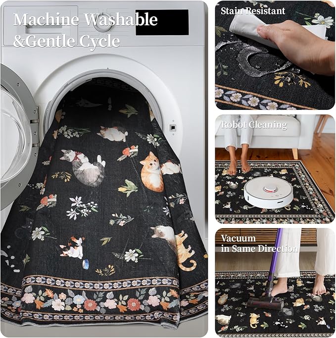 2x5 Washable Kitchen Runner Rug - Image 5