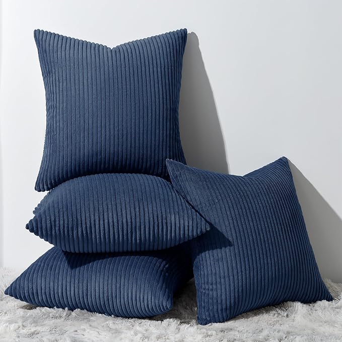 Topfinel Decorative Dusty Blue Throw Pillow Covers Cushion Cases, Pillow by Topfinel
