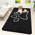 OLANLY Dog Door Mat for Muddy Paws 59x32, Paw Print Design, Absorbs Moisture by OLANLY