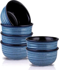Hasense Cereal Bowl Set of 6, 20 Ounces Ceramic Soup Bowls Set by Hasense