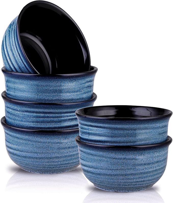 Hasense Cereal Bowl Set of 6, 20 Ounces Ceramic Soup Bowls Set by Hasense