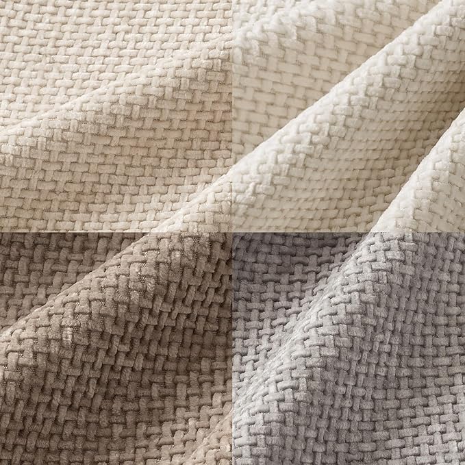 MIULEE Pack of 4 Couch Throw Pillow Covers 16x16 Inch Neutral Beige/Brown Soft - Image 2