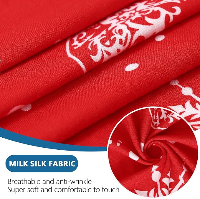 hyha Printed Couch Cushion Covers, Floral Sofa Covers Washable - Image 3
