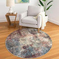 IOHOUZE Round Area Rug 5 Ft Circle Entryway Rugs Round Washable Door Mat Indoor by iOhouze