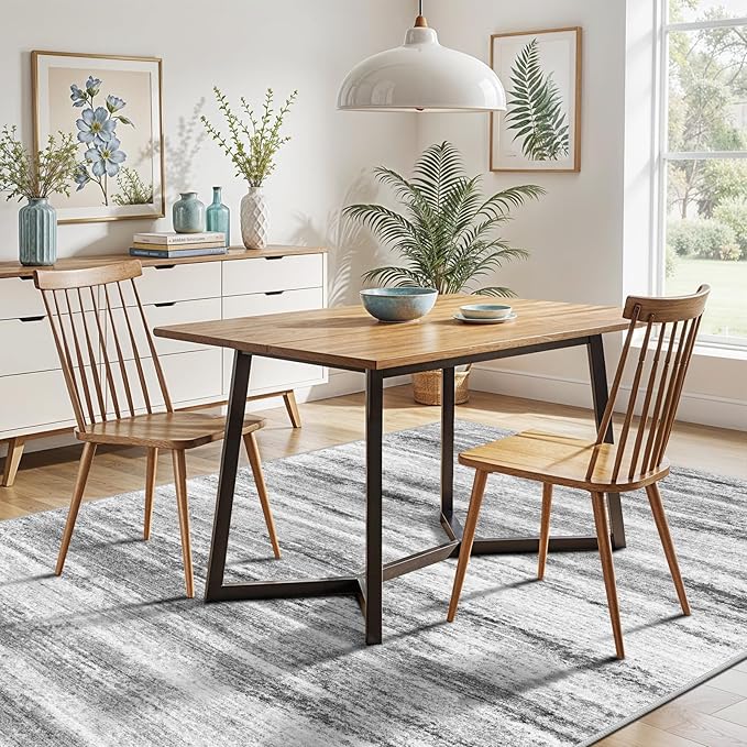 5x7 Area Rug for Living Room: Non-Slip Washable Rugs for Dining Room Bedroom - Image 4
