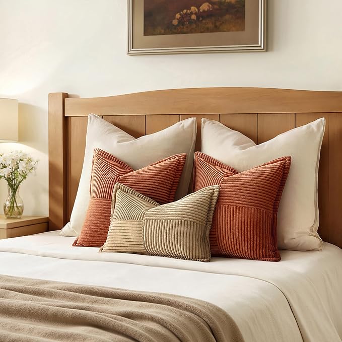 MIULEE Dark Rust Decorative Throw Pillow Covers - Image 6