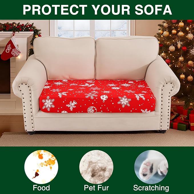Smiry Printed Couch Cushion Covers, Stretch Soft Couch Covers - Image 7