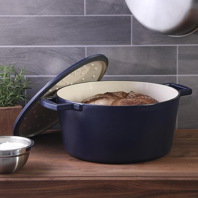 Babish 6-Quart Round Enameled Cast Iron Dutch Oven
