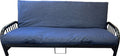 D&D Futon Furniture Real Denim Jean Full Size Futon Mattress Cover, Thick and Durable Dark Blue Denim.