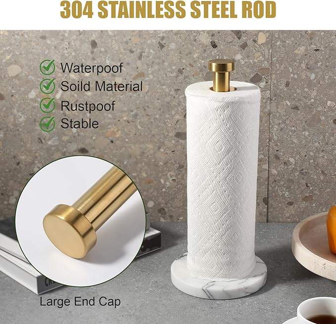 Koville Paper Towel Holder Countertop, Standing Paper Roll Holder - Image 3