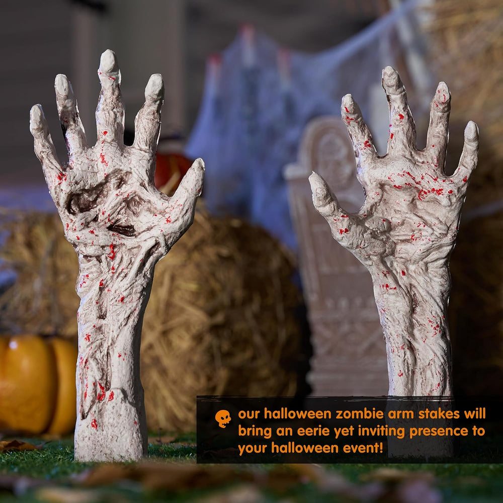 JOYIN Bloodstain Zombie Arm Stake Groundbreaker Halloween Outdoor Decoration ...