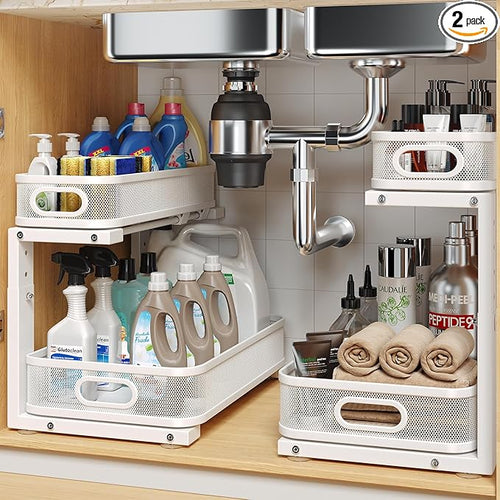 2 Pack Under Sink Organizer by UnderSinkOrganizer