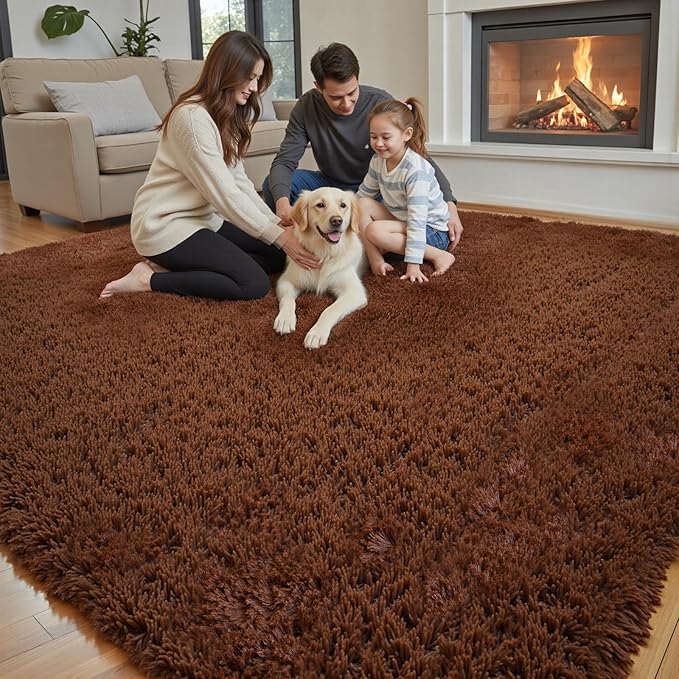 Rugs for Bedroom 4x6, Alfombras para Salas Shag Large Plush Soft Area Rug - Image 7
