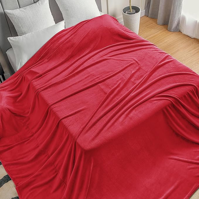 BEDELITE Big Fleece Blanket 120" x 120", Super Soft Fluffy Fuzzy Oversized King - Image 2