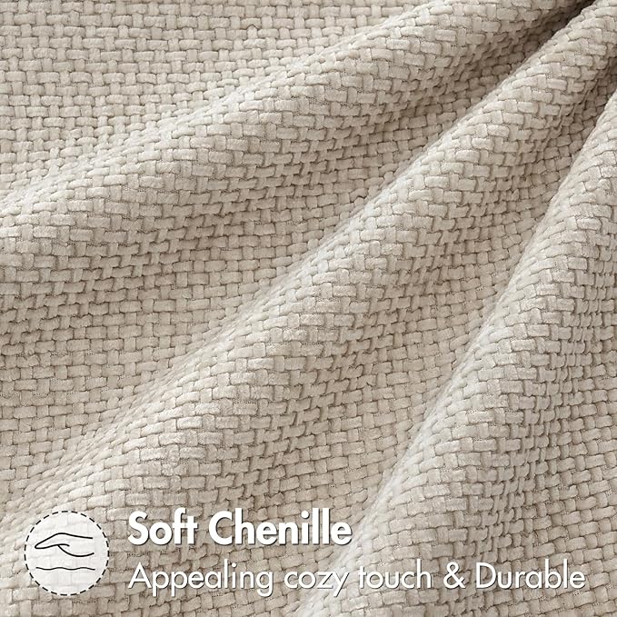 MIULEE Pack of 2 Couch Throw Pillow Covers 22x22 Inch Neutral Beige Modern Boho - Image 8