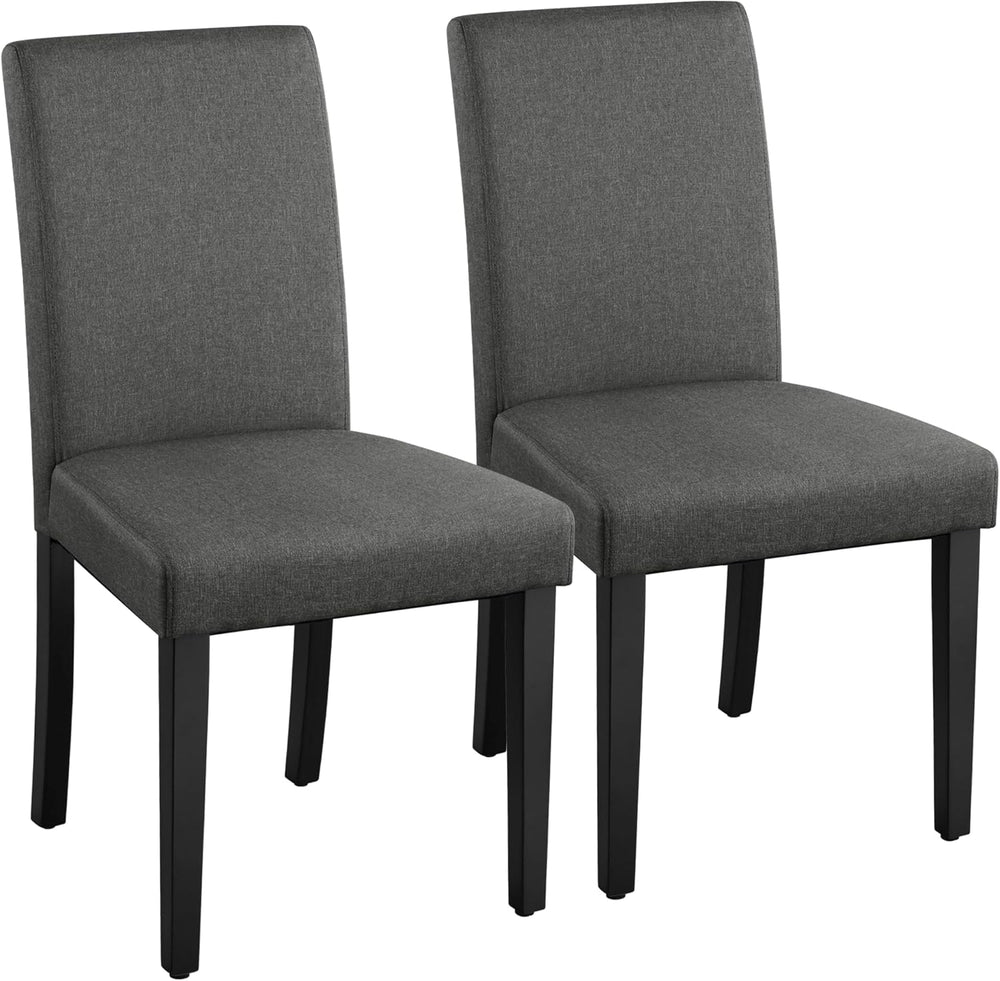 Yaheetech Dining Chairs Set of 2 Fabric Upholstered Parson Kitchen Chairs wit...