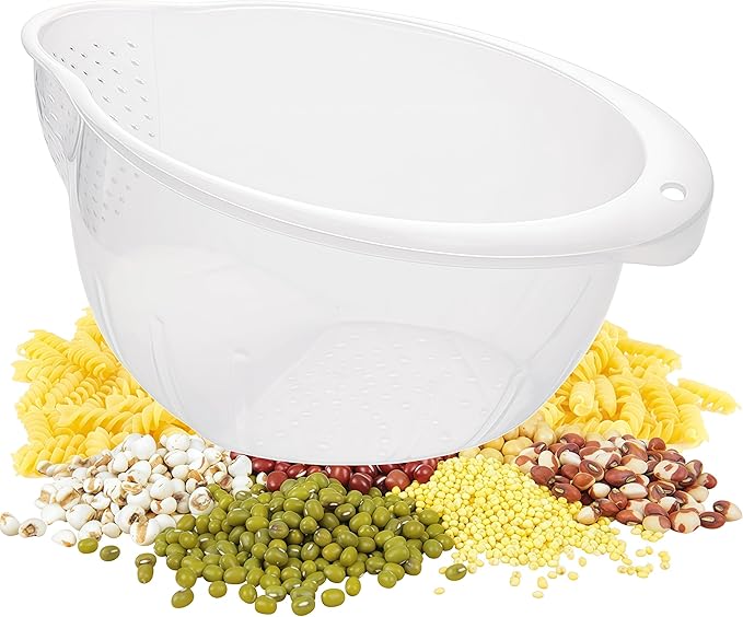 Japanese Rice Strainer Quinoa Washing Bowl Small Grains Washer Cleaner Plastic by DOPMEPLifeHouse