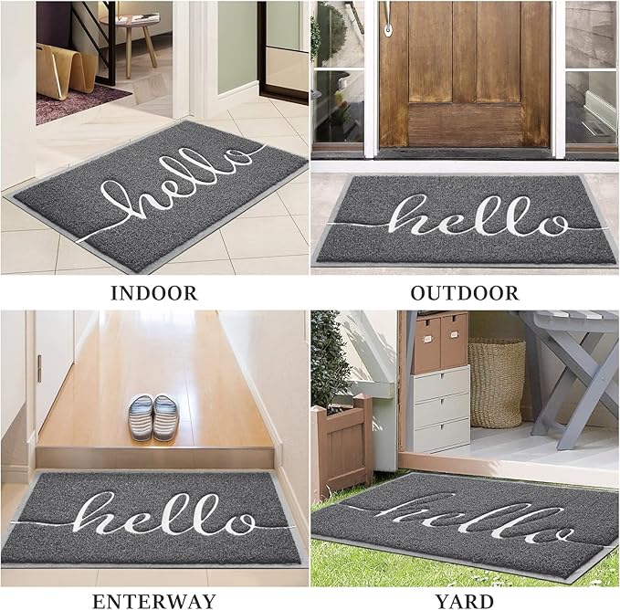 BeneathYourFeet Door Mat, Welcome Mat Low Profile Front Doormat Non Slip Mats - Image 7