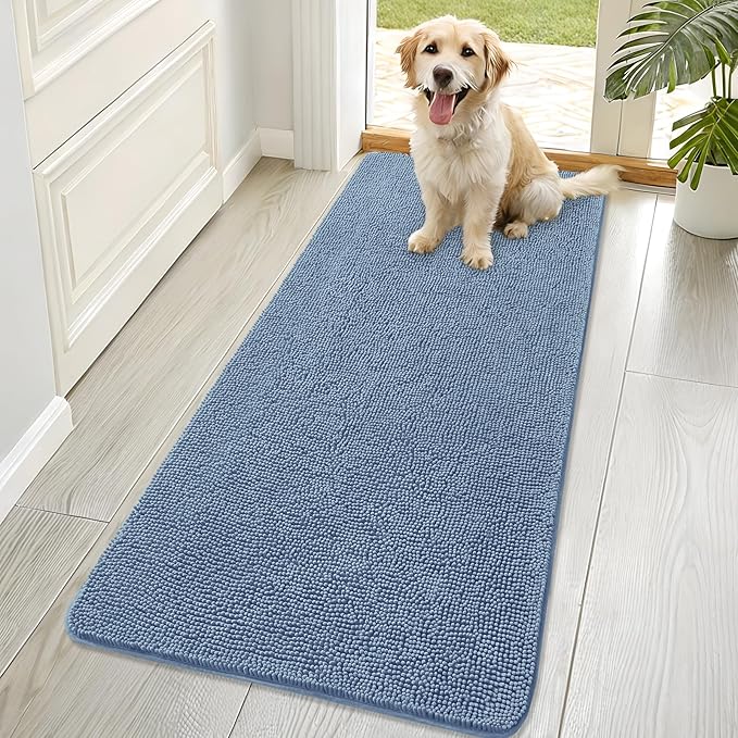 OLANLY Dog Door Mat for Muddy Paws 70x32, Absorbs Moisture and Dirt, Absorbent by OLANLY