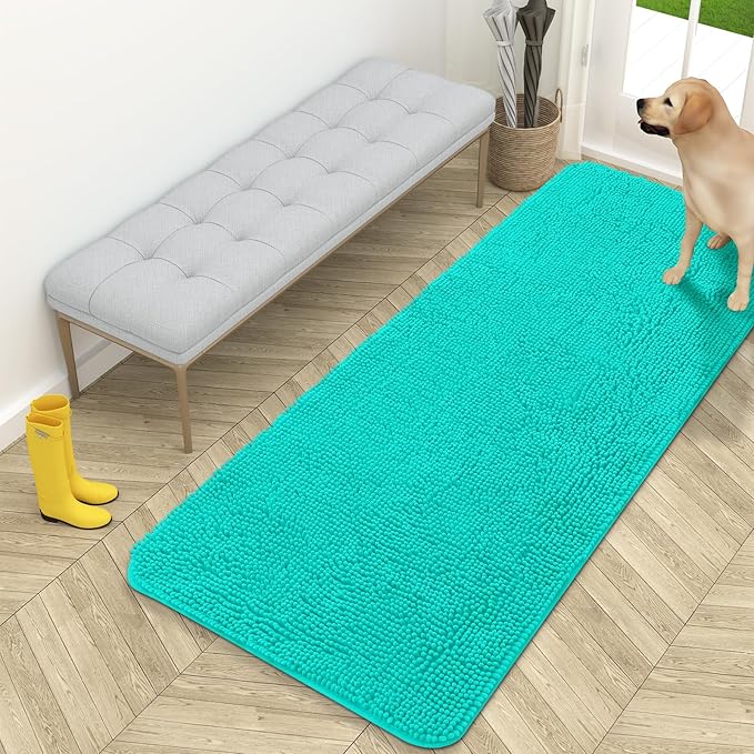 OLANLY Dog Door Mat for Muddy Paws 59x24, Absorbs Moisture and Dirt, Absorbent by OLANLY