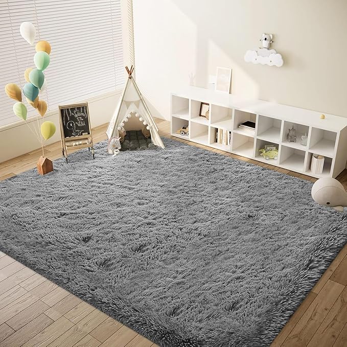 6x9 Area Rug for Living Room: Fluffy Shag Soft Washable Rugs Large Fuzzy Plush - Image 5