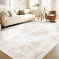 Area Rug 6x9 Vintage Rug: Washable Living Room Rugs Retro Medallion Distressed by MXSANYOORUG
