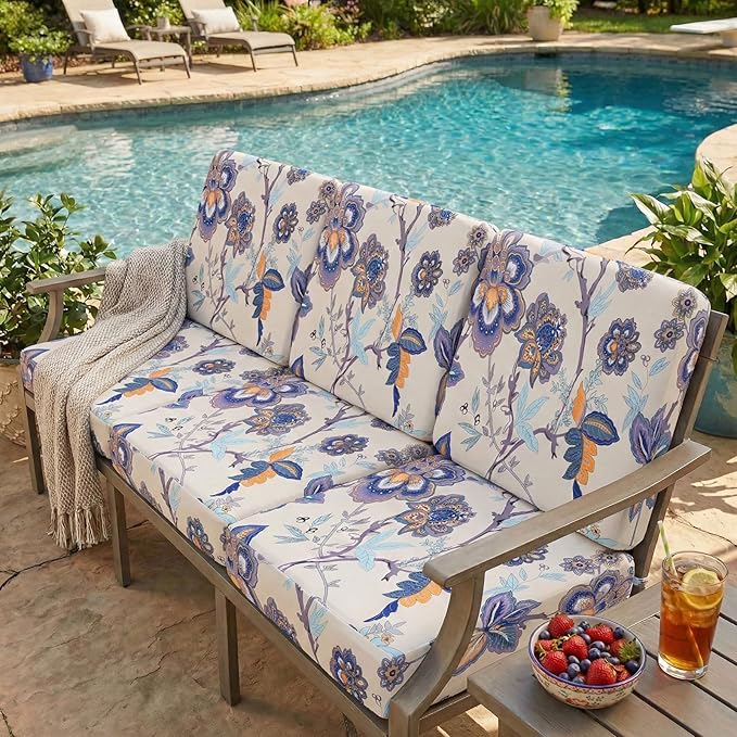 hyha Printed Couch Cushion Covers, Floral Sofa Covers Washable - Image 7