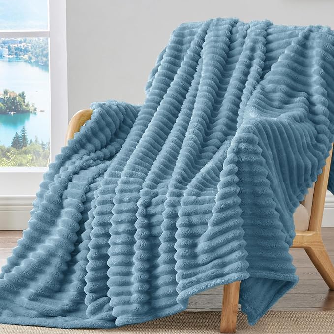 BEDELITE Twin Blanket for Couch & Bed, 300GSM Soft & Warm Fleece Blanket - Image 2