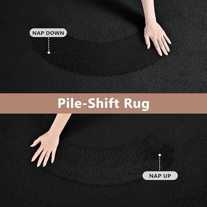 FinRèc 5x7 Washable Area Rugs for Bedroom Living Room, Low Pile Thin Rug Solid - Image 8