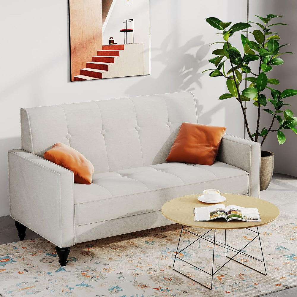 Velvet Love Seat Mini Couch Small Settee Loveseat Bench for Living Room Small...