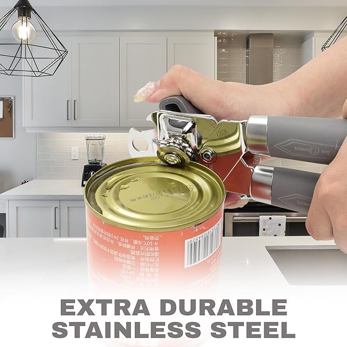 Manual Can Opener with Magnet, Heavy Duty Hand Can and Bottle Opener with - Image 7