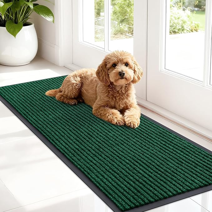 OLANLY Front Door Mat Indoor Outdoor Entrance, Waterproof Heavy Duty Doormat by OLANLY