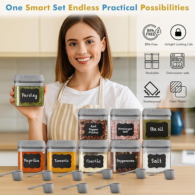 Shazo 9 PC Airtight Food Storage Containers