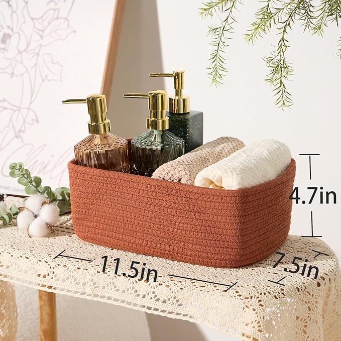 MiniArk Small Storage Baskets for Organizing | Closet Organizer Bins | Shelf - Image 3