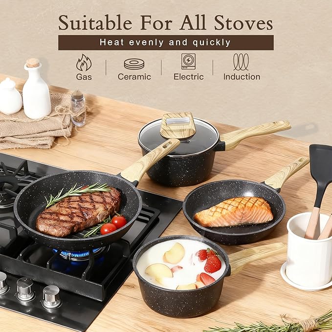GiPP Ceramic Pots and Pans Set Non Stick - Image 4
