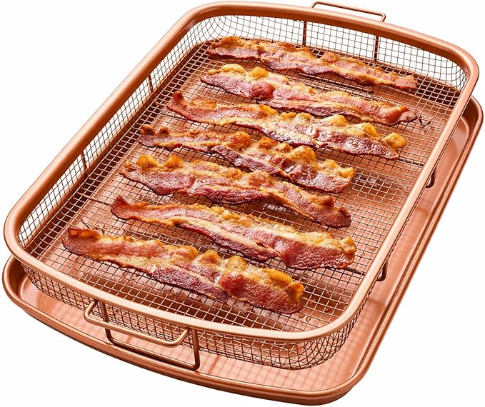 Gotham Steel Baking Sheet with Air Fry Rack, 16.5” x 12.5”, Use as Cooling Wire by GothamSteel