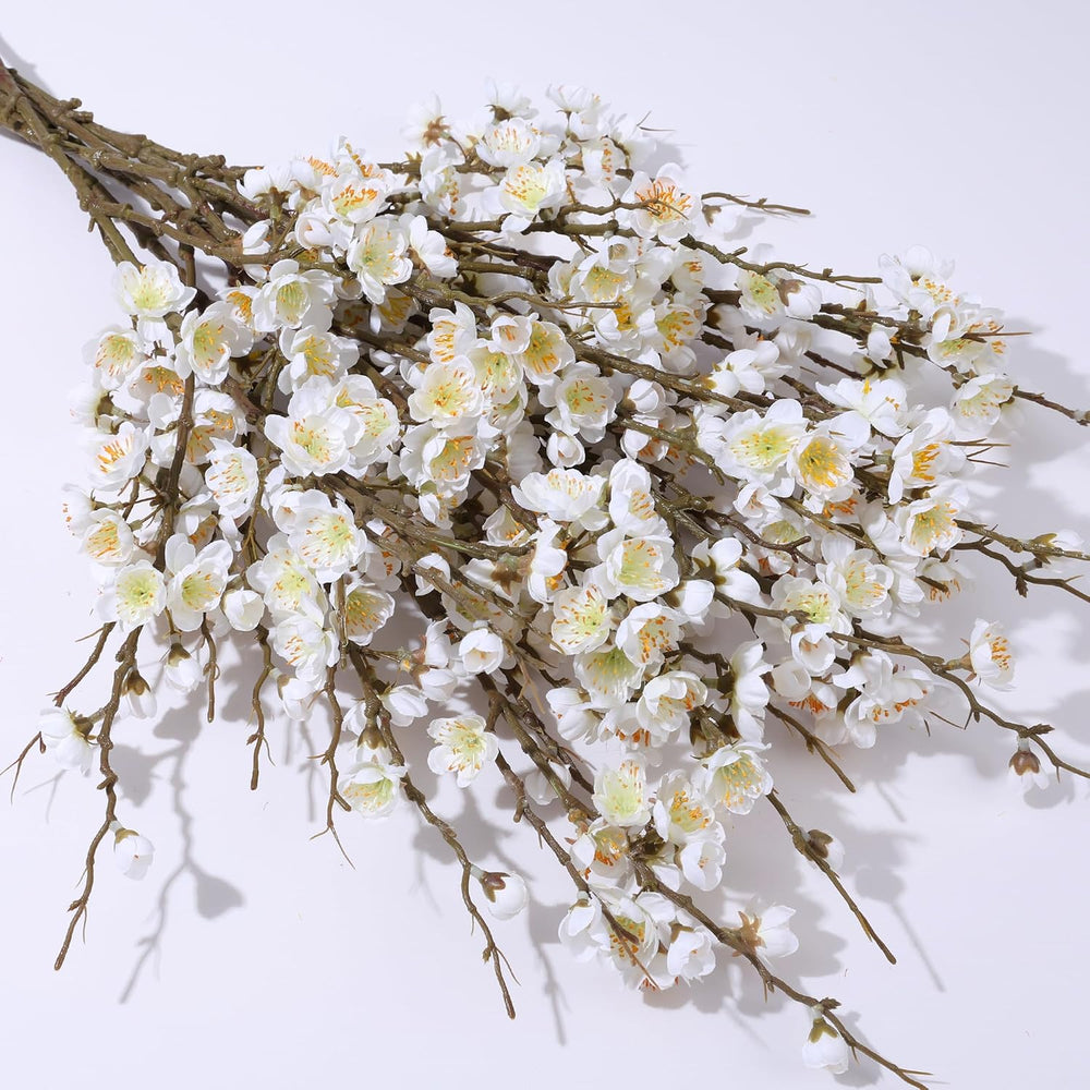 florisso 6 PCS Artificial Cherry Blossom Branches Spring Indoor Decoration, F...