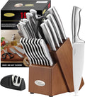 Marco Almond MA22 Knife Sets, 19 Pieces Stainless Steel Hollow Handle Kitchen by MarcoAlmond