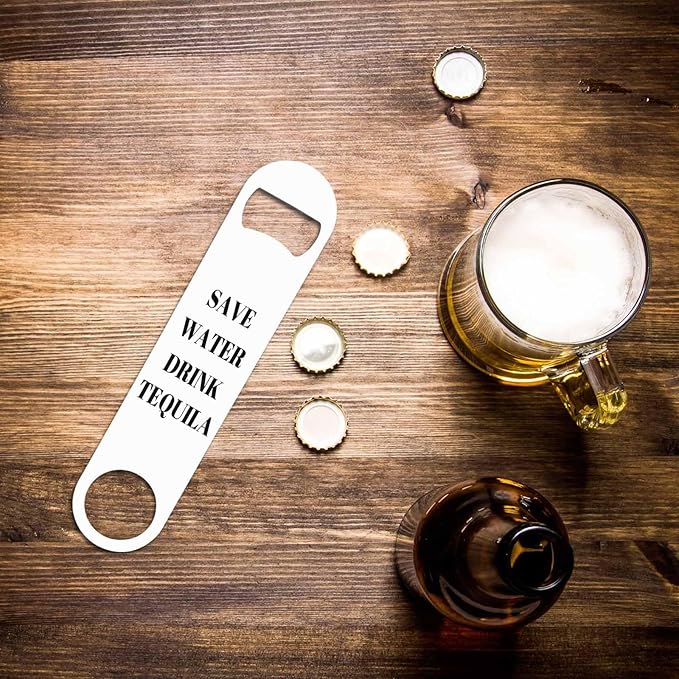 Funny Joke Stainless Steel Bottle Opener Save Water Drink Tequila Flat Beer - Image 6