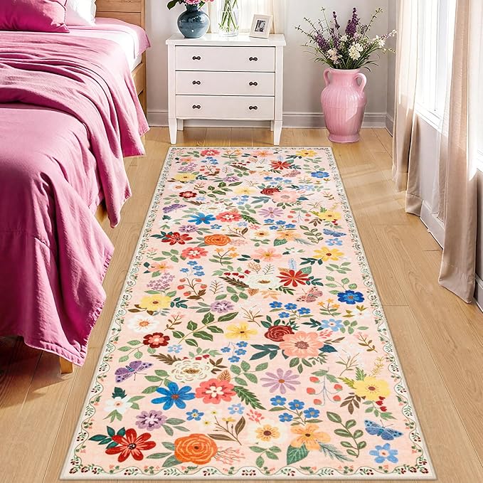 Runner Rug for Entryway: 2x6 Kitchen Rugs Non Slip Washable Ultra-Thin Soft - Image 2