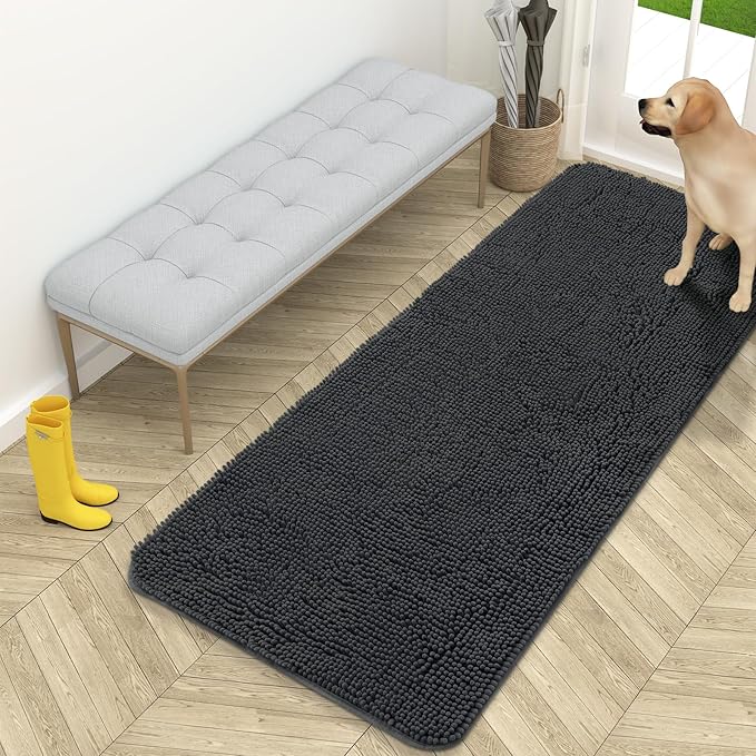 OLANLY Dog Door Mat for Muddy Paws 59x24, Absorbs Moisture and Dirt, Absorbent by OLANLY