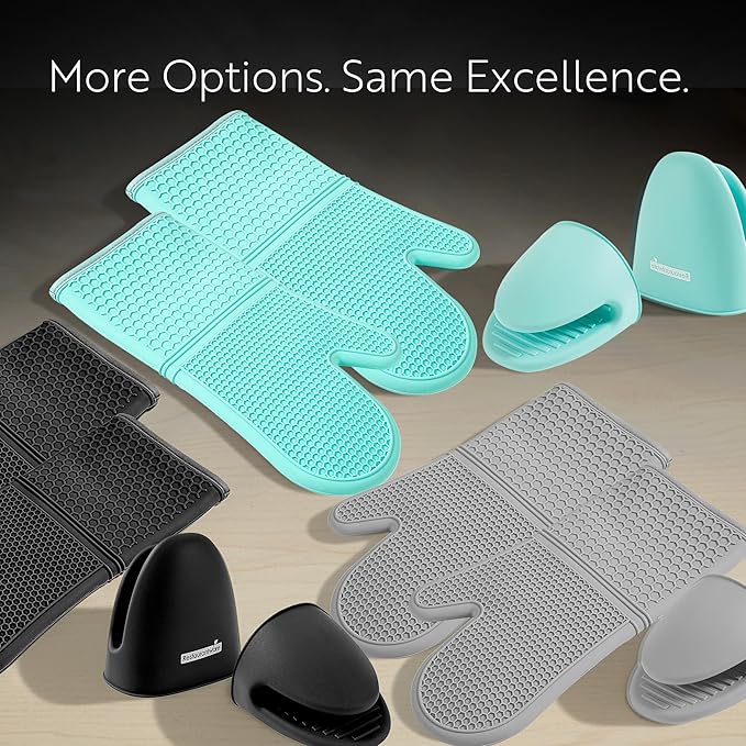 Restaurantware Comfy Grip 4.3 x 3.5 x 4.2 Inch Mini Oven Mitt Pot Holders 1 - Image 5