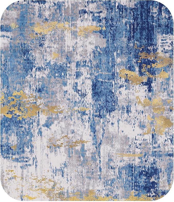 Washable Area Rugs 6'x8' Non-Slip Modern Abstract Soft - Image 9