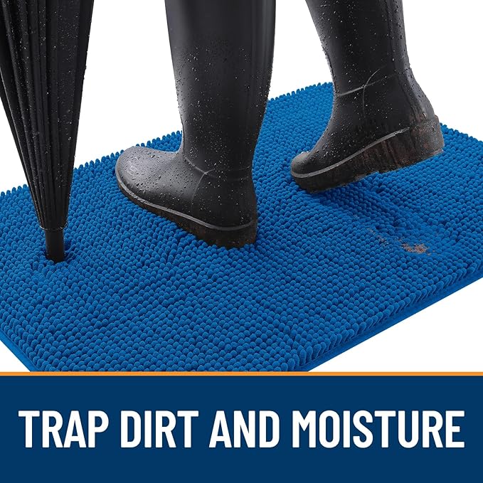 OLANLY Dog Door Mat for Muddy Paws 59x32, Absorbs Moisture and Dirt, Absorbent - Image 2
