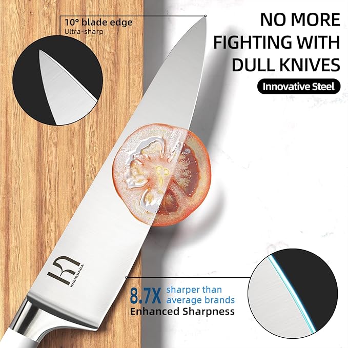 Knife Set Premium, Japanese 15 Pcs High Carbon Stainless Steel Kitchen Knife - Image 2