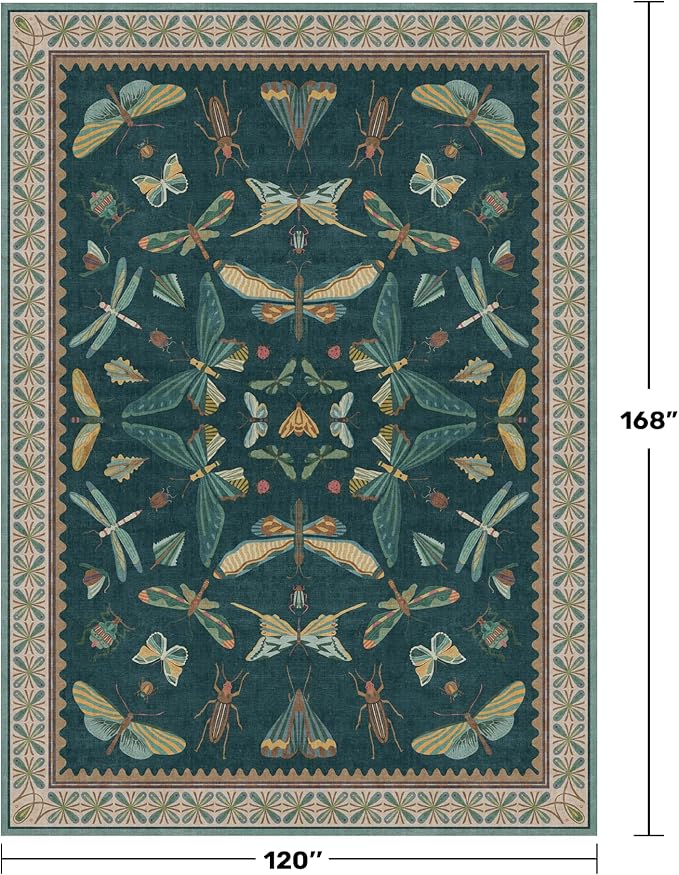 Hazo Haus Teal Green Living Room Rugs - Image 2