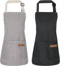 2 Pack Stripes Kids Apron, Kids Cooking Aprons by XLSXEXCL